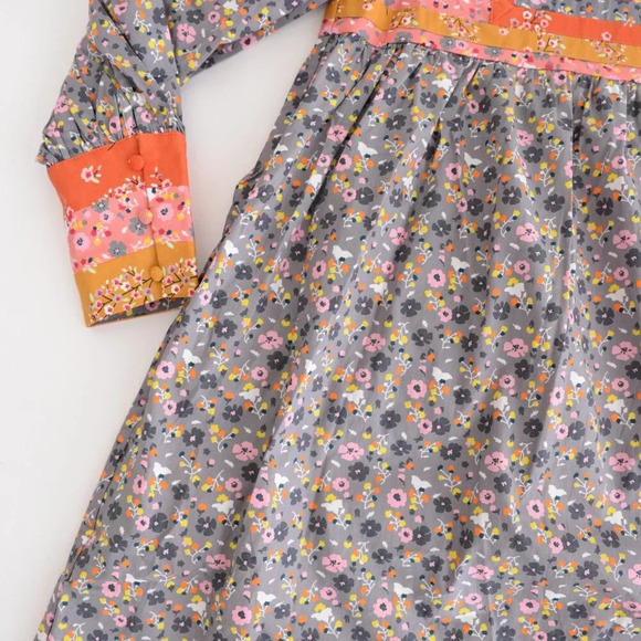 Celia B BuckEye Tree Puff Sleeve Multicolor Floral Mini Dress S - Picture 8 of 16